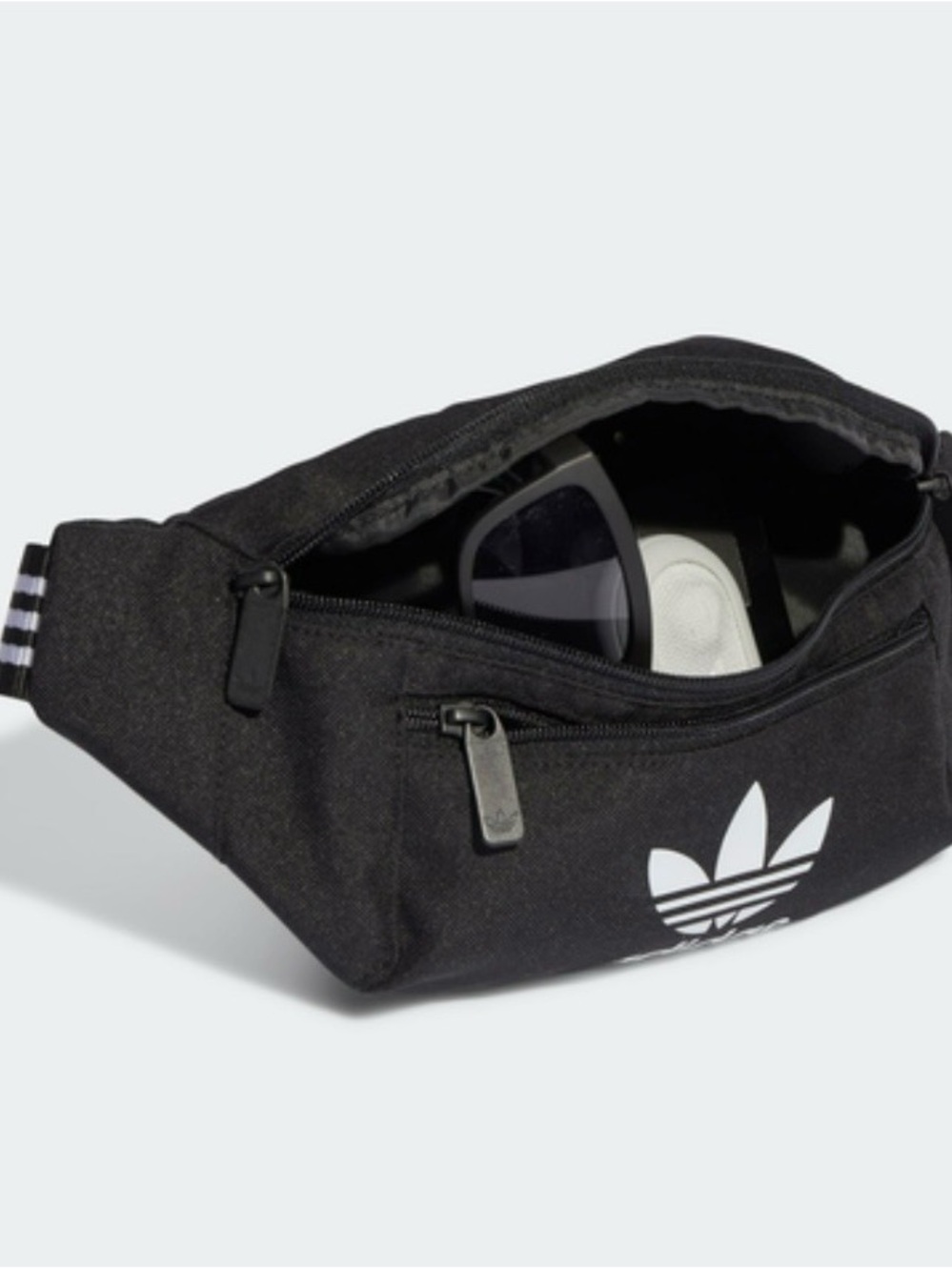 Adidas Originals Black and White Waist Pack Belt Bag - Men's